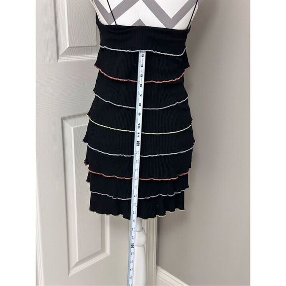 Blue Blush ribbed tiered ruffle dress - Picture 5 of 11